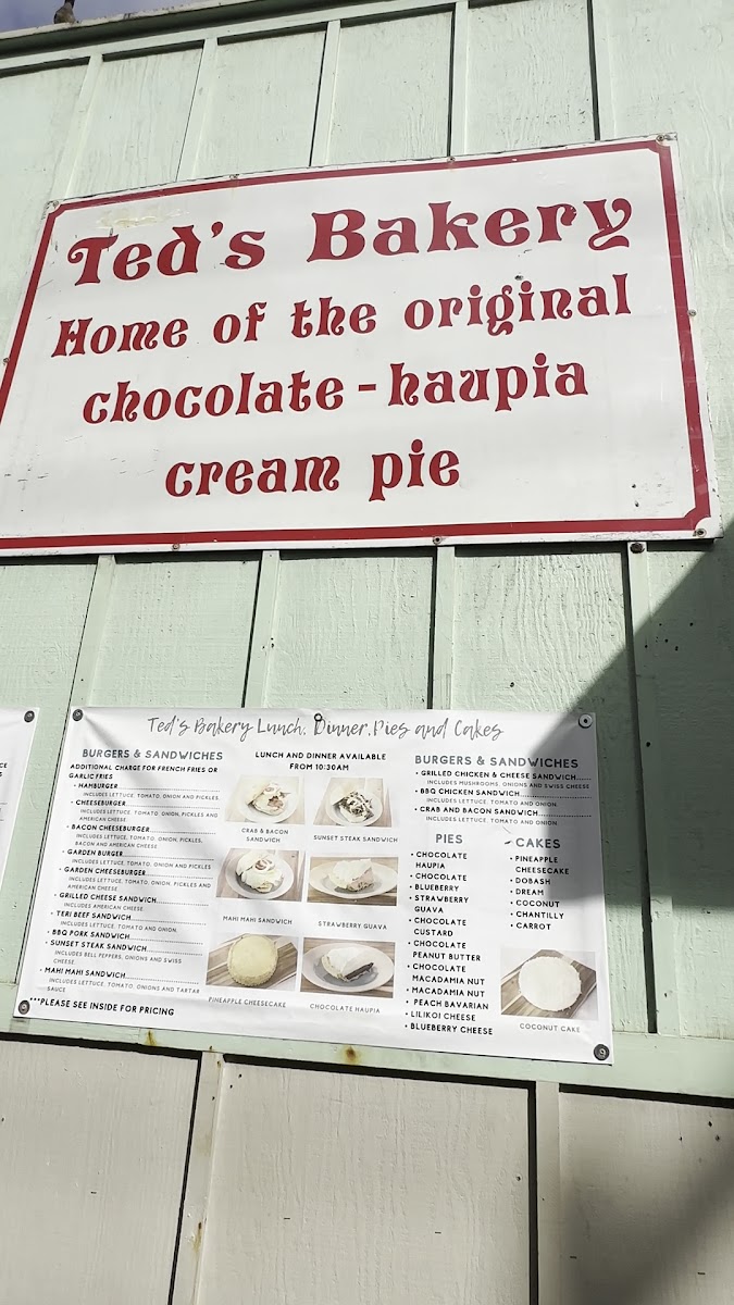 Ted's Bakery Menu - Image 2